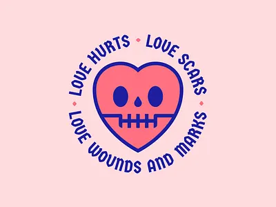 Love Hurts amor calavera corazon craneo heart love nazareth san valentin skull valentine day