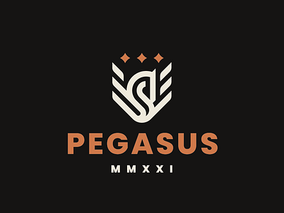 Pegasus horse logo pegasus