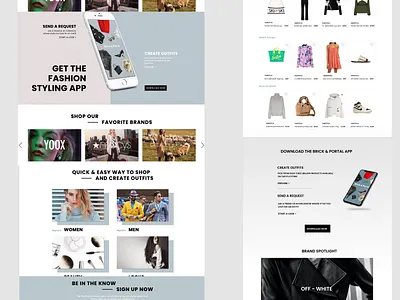 Brand Re-design design fashion figma illustration ui website