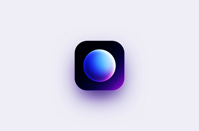 Gradient orb 3d abstract app blue colorful design designs flatdesign gradient icon ios ios app ios app icon ios icon iphone logo orb purple