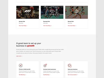Red Gorilla Website Concept agency design minimal sport ui ux web website website design