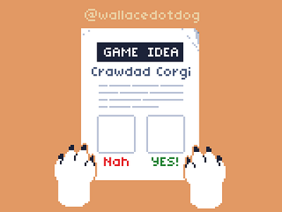 Paperwork 8bit animation corgi cute gameart kawaii pets pixelart retro ドット絵