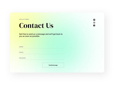 Daily UI 28 | Contact us contact contact form contact us daily 100 challenge daily ui dailyui dailyuichallenge ui