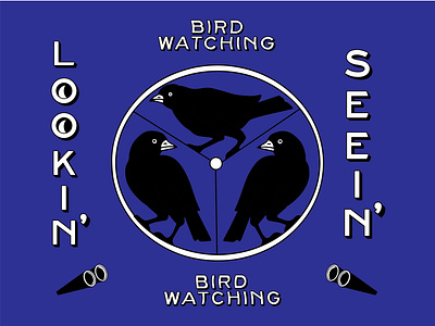 BIRD WATCHING adobe illustrator bird watching branding branding and identity crow design illustration illustrations illustrator