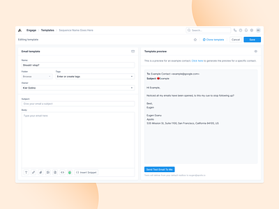 Template editor campaign crm editor email email campaign email editor email template hubspot insert mail newsletter outreach preview salesforce template template editor template preview templates test text styling