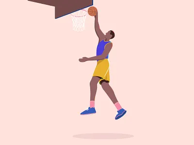 Recent Project Exploration - Sports Poses basketball branding character design flatdesign graphic design illustraion illustrator motion nba sports webdesign