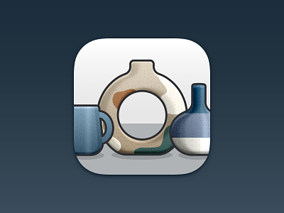 Ceramispace App Icon app app icon ceramics clay cup icon icons ios ios icon iphone madewithsketch pottery vase