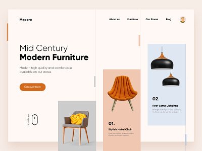 Furniture Landing Page Design homepage landing landing page landingpage web web design webdesign website