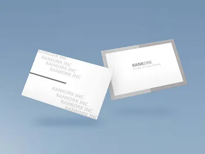 rankork adobe photoshop business card card art card design design simple design