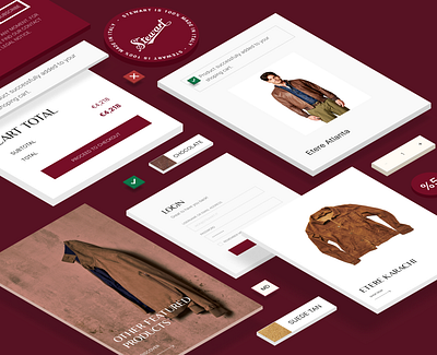 🛍 Stewart Online Shop design ecommerce fashion interface minimal mobile online shop shop shopify simple ui ui design ux web design website