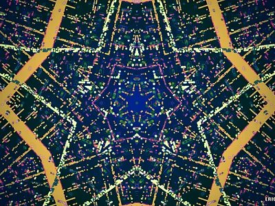 DOT MATRIX abstract codeart digitalart ericfickes kaleidoscope processing