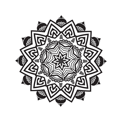 Simple Mandala Art Design 14 design illustration pattern design