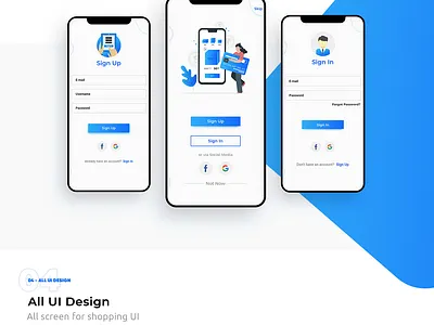 E-Commerce UI Template branding design ecommerce design graphic design illustration logo typography ui ux vector