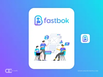 Fastbok anoirchafik app app design app designer app designers application arabic brand branding casablanca creative design logo logo design logodesign logos logotype made in morocco marrakech morocco