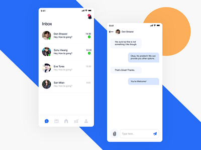 Chat Screen UI app application chat design dribbble inbox ios messages messaging mobile screen ui ux xd
