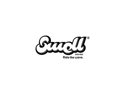[ WIP ] Swell beach branding brandits custom design illustration logo minimal ride sea smoke summer swell type typography wave