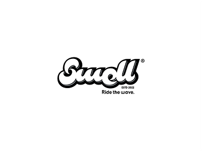 [ WIP ] Swell beach branding brandits custom design illustration logo minimal ride sea smoke summer swell type typography wave