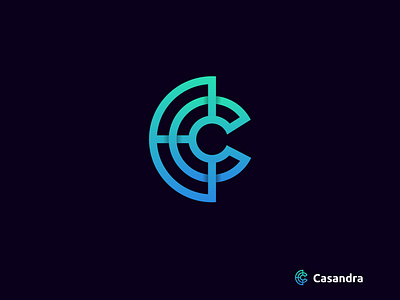 Casandra - Logo Design abstract app logo brand design brand identity brand mark branding concept design icon illustration letter c letter logo logo logo design brand logo design branding logo folio logotype minimalist logo design modern logo symbol