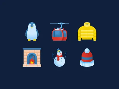 Winter Icon Set design icon icon design icon set iconography icons illustration winter