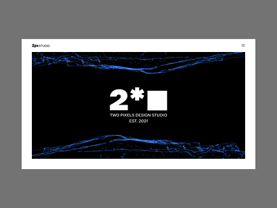 2px.studio branding cover home landing landingpage logo minimal minimal ui portfolio simple web studio website typography website