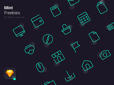 Mint - Freebies - Basic Icon Set basic freebie freebies icon set icons