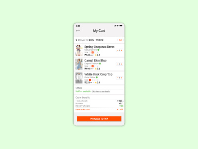 Shopping Cart 058 058 app dailyui058 design ui ux