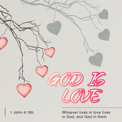 greater love than God? bible design flat love minimal verse