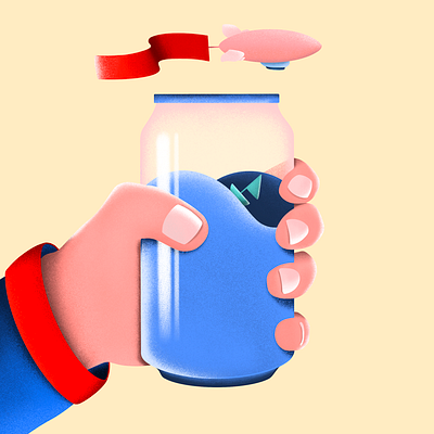 Soda cannette illustration