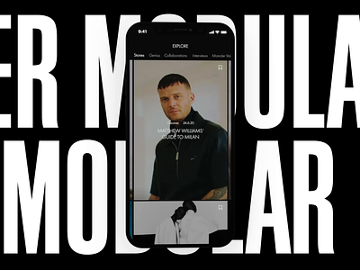 Moncler App | Modular Design black