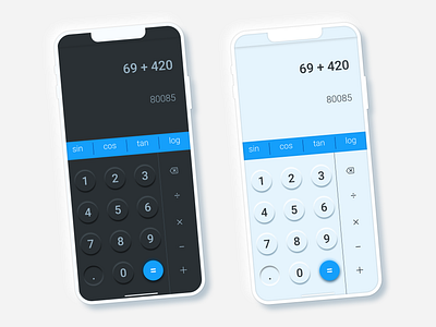 Calculator - dark / light theme design 004 app app design calculator calculator app calculator design calculator ui daily ui dailyui dailyuichallenge dark mode dark theme dark ui design figma figmadesign light ui ui ux