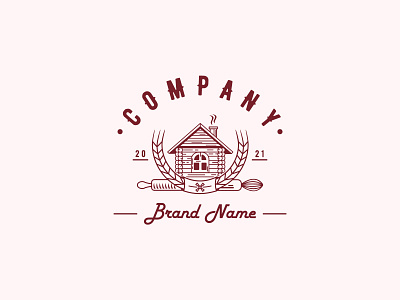 Bakers House Logo branding design icon illustration logo vector