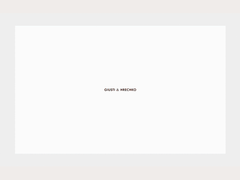Home page for G&H animation branding interaction layout logo minimal motion typography ui uiux ux visual identity web web design website