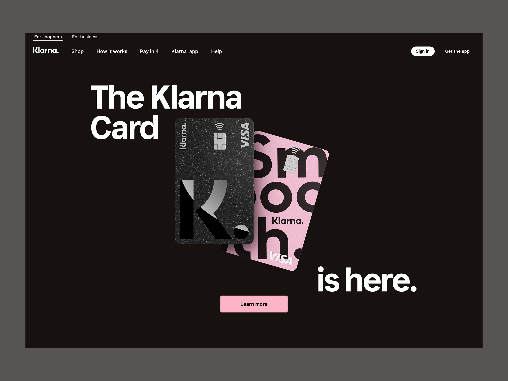 Klarna Card Landing Page by Hüseyin Gayıran for Klarna on Dribbble