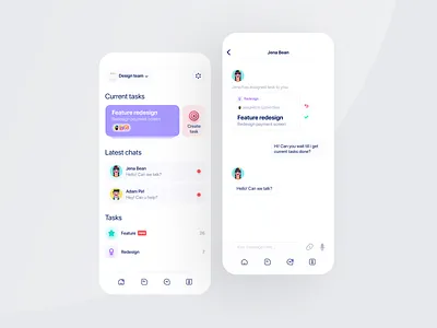 Team task manager figma glassmorphism interface mobile mobile app product task manager team teamwork ui
