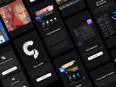 Glucode Website Redesign branding dark mode design development glucode light mode motion native redesign responsive showreel ui update ux video website