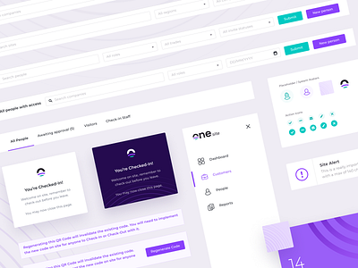 Construction workforce management platform - Components Library clean ui component library components design system figma ui web app web design webdesign