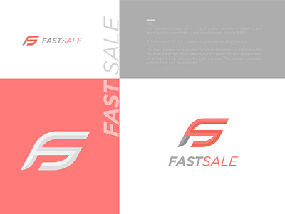 FASTSALE logo brand identity branding branding and identity concept logo conceptual logo creative logo maker custom logo graphic design l o g o lo go logo maker logos modern salelogo sf logo