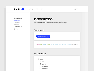 Documentation bootstrap design system docs documentation html minimal template