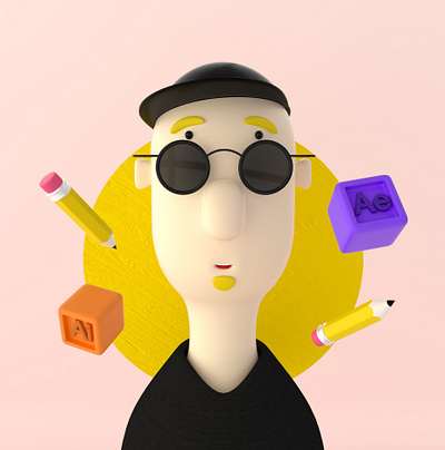 Just ME c4d illustration illustrator octane