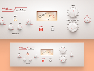 LALA "Ultrawhite" skin analog audio audio plugin compressor daw desktop ui music music production plugin sound design ui vst vst plugin