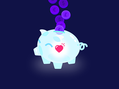 Financial health 💚 2d adobe blog blog post character cute design design finance fintech flat design illustration money paysend piggy bank savings simple ui design vector vector illustration