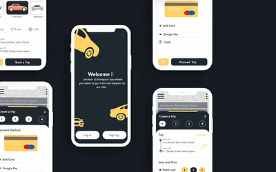 Taxi Booking App New UI Dark Theme androidapp appdesign appdeveloper application cab booking car booking car booking app car sharing mobileapp ola ondemand taxi app taxi booking app uber uber clone uber design uber ride uberapps uidesign uxuidesign