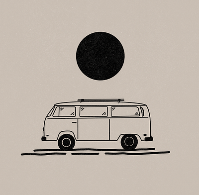 Van Illustration hand drawn illustration illustration art illustrator minimal minimalism minimalist minimalist logo minimalistic simple simple design simple illustration simple logo simplicity simplistic van van drawing van illustration van life vans