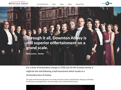 Downton Abbey Season III Site branding prototyping ui user flow ux design