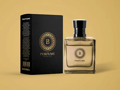 Black Label Perfume Bottle Packaging Mockup download mockup mockup mockups psd