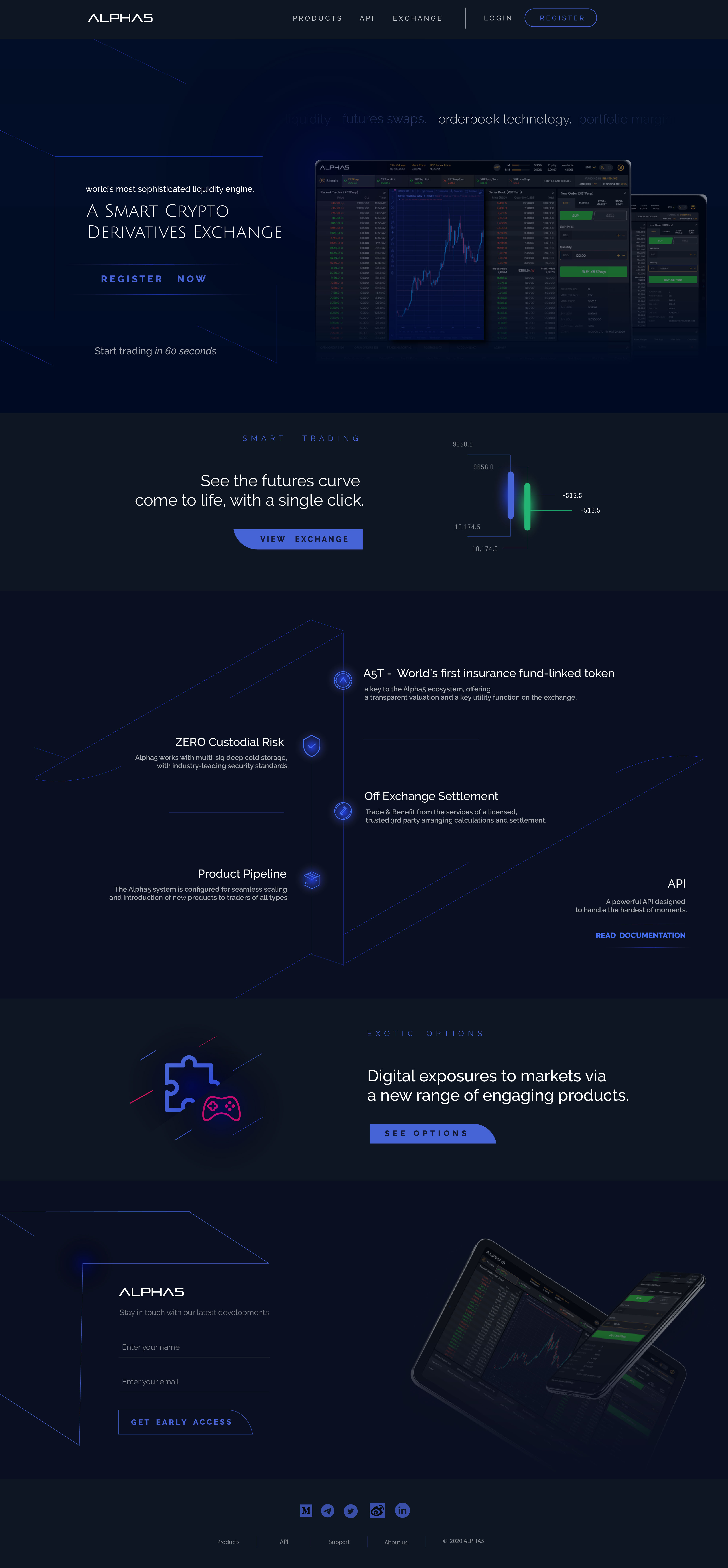 Landing page concept for Crypto Exchange platform design landingpage ui web