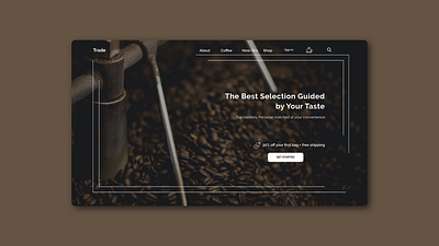 Trade Coffee Shop Landing Page adobe xd coffee shop digital marketing landing page uidesign uiuxdesign webdesign