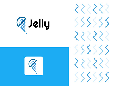 Jelly (app) application branding dribbble jellyfish logo logodesign modern travel