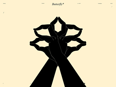Butterfly* abstract buttefly composition conceptual illustration design hand hand illustration handsilhouette illustration laconic lines minimal poster silhouette