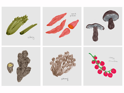 Animal ingredients illustrations art work branding branding illustration design food illustration graphic design hand drawn handmade illustartor illustration restaurant restaurant branding restaurants